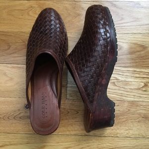 Cole Haan Country Woven Leather Clogs 10M